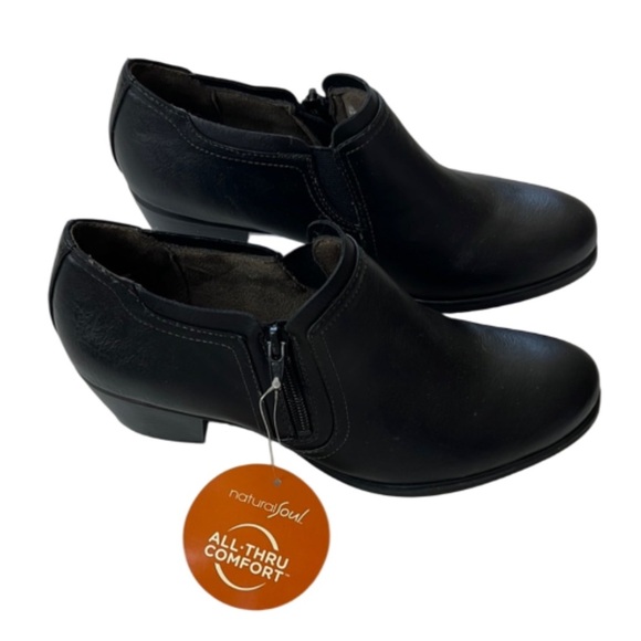 Natural Soul All-Thru Comfort Brown (Mocha) Bootie - 9 - Picture 1 of 12